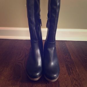 Brand New!!! Wedged Black Boots